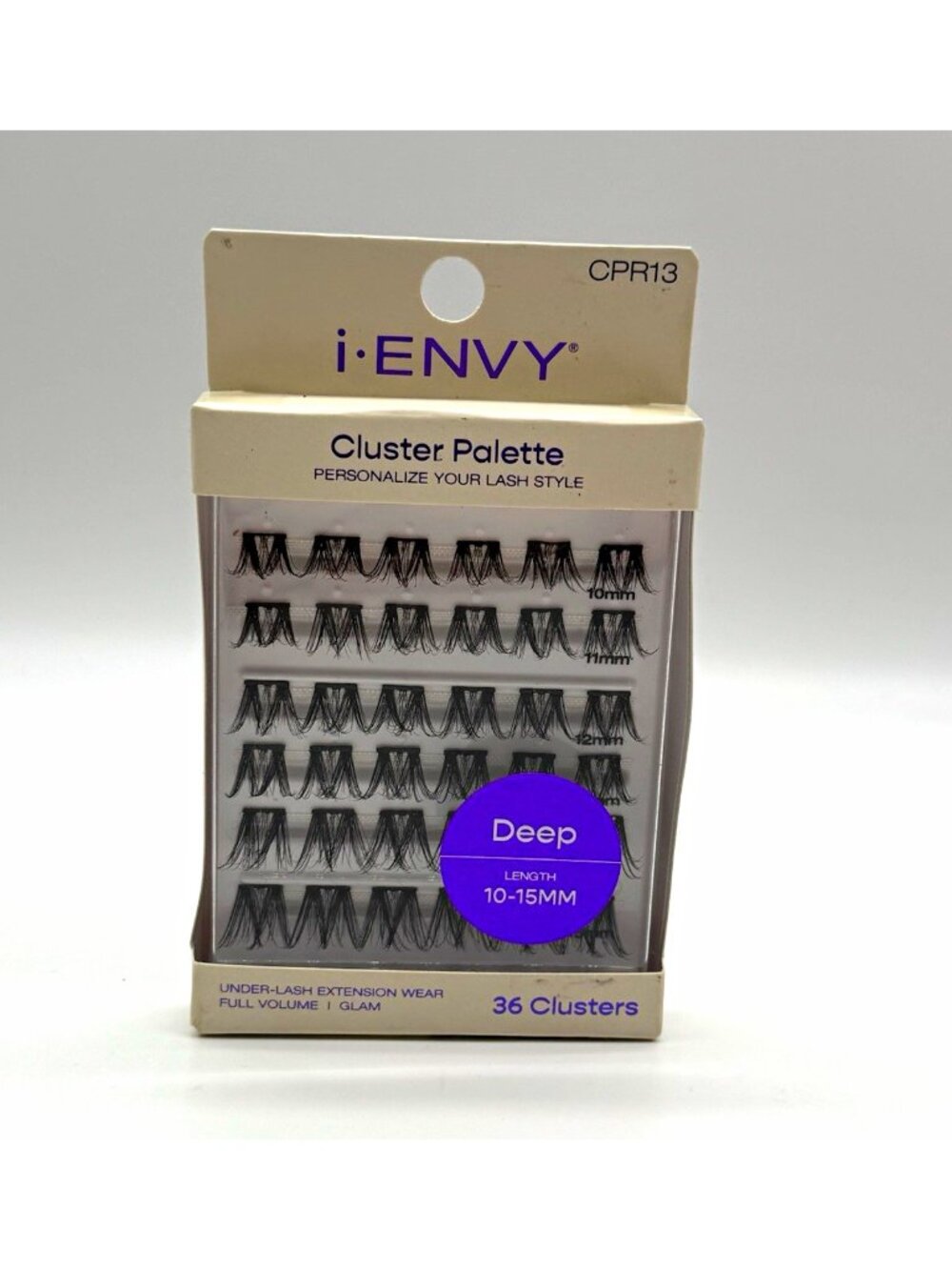i-ENVY Cluster Palette Under-Lash Clusters Full Volume Glam Black 10-15mm CPR13